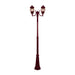 Buy Post Lights Australia Vienna Post 2 Lights H2370mm Burgundy Aluminium - 15970