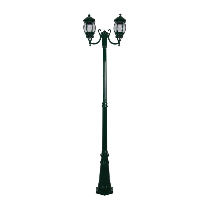 Buy Post Lights Australia Vienna Post 2 Lights H2370mm Green Aluminium - 15971