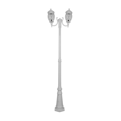 Buy Post Lights Australia Vienna Post 2 Lights H2370mm White Aluminium - 15973