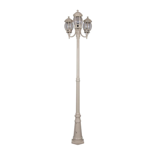 Buy Post Lights Australia Vienna Post 3 Lights H2370mm Beige Aluminium - 15974