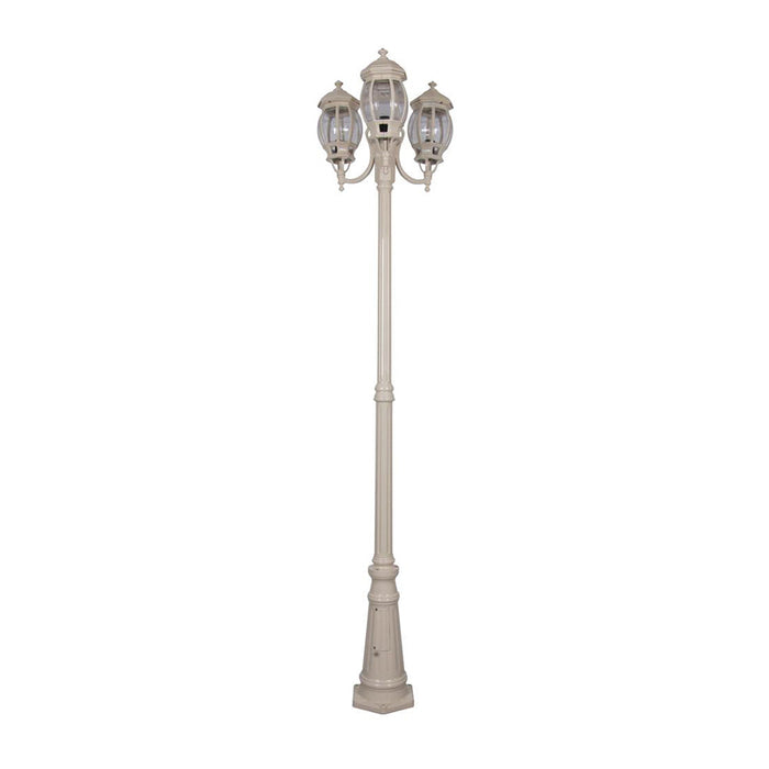 Buy Post Lights Australia Vienna Post 3 Lights H2370mm Beige Aluminium - 15974