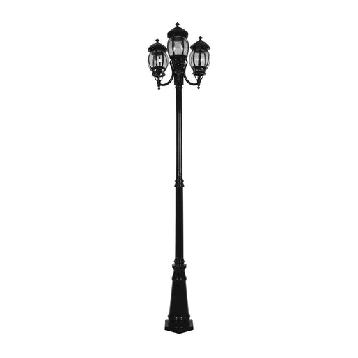 Buy Post Lights Australia Vienna Post 3 Lights H2370mm Black Aluminium - 15975