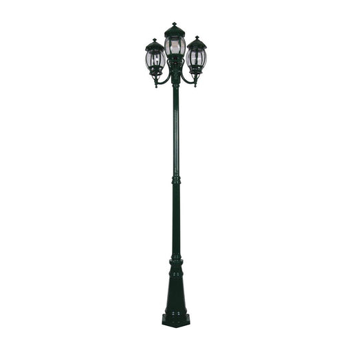 Buy Post Lights Australia Vienna Post 3 Lights H2370mm Green Aluminium - 15977