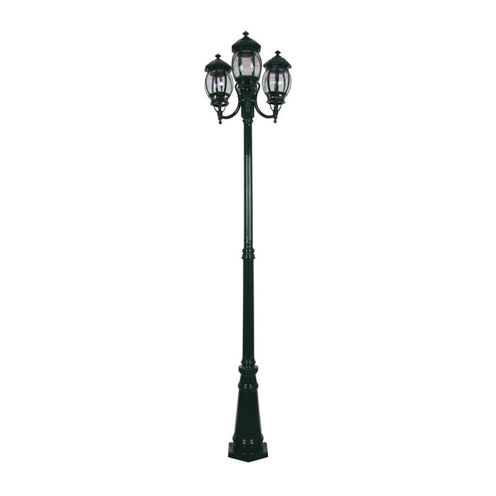 Buy Post Lights Australia Vienna Post 3 Lights H2370mm Green Aluminium - 15977
