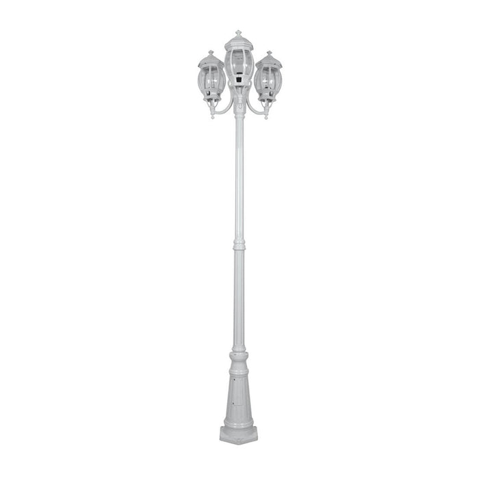 Buy Post Lights Australia Vienna Post 3 Lights H2370mm White Aluminium - 15979