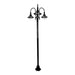 Buy Post Lights Australia Monaco Post 3 Lights H2380mm Black Aluminium - 15861