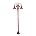 Buy Post Lights Australia Monaco Post 3 Lights H2380mm Burgundy Aluminium - 15862