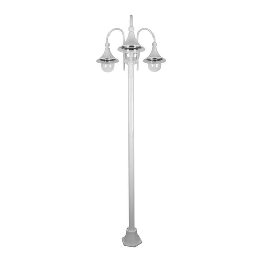 Buy Post Lights Australia Monaco Post 3 Lights H2380mm White Aluminium - 15865