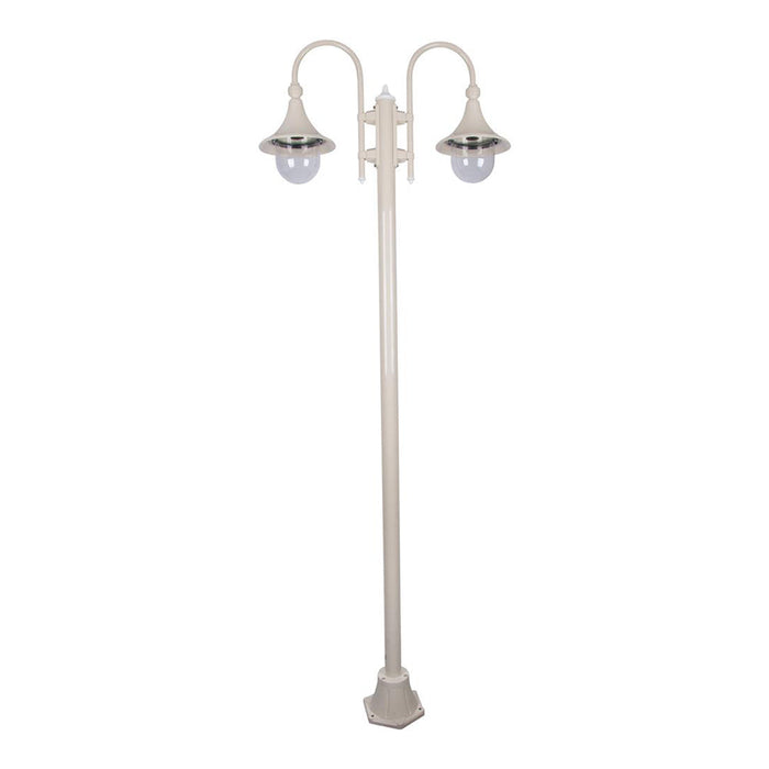 Buy Post Lights Australia Monaco Post 2 Lights H2380mm Beige Aluminium - 15866