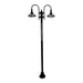 Buy Post Lights Australia Monaco Post 2 Lights H2380mm Black Aluminium - 15867