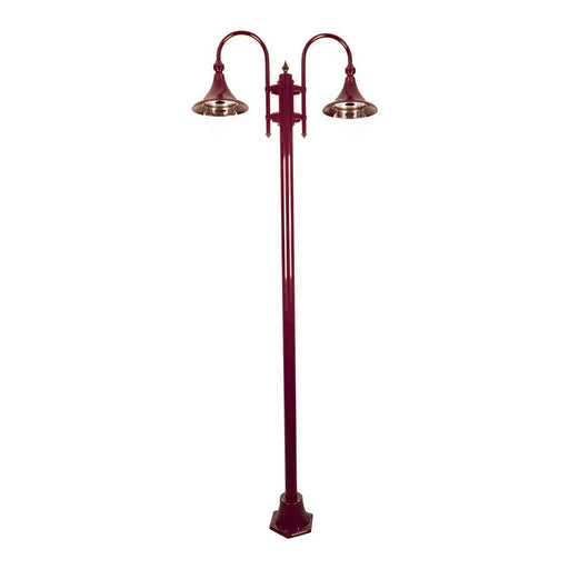 Buy Post Lights Australia Monaco Post 2 Lights H2380mm Burgundy Aluminium - 15868