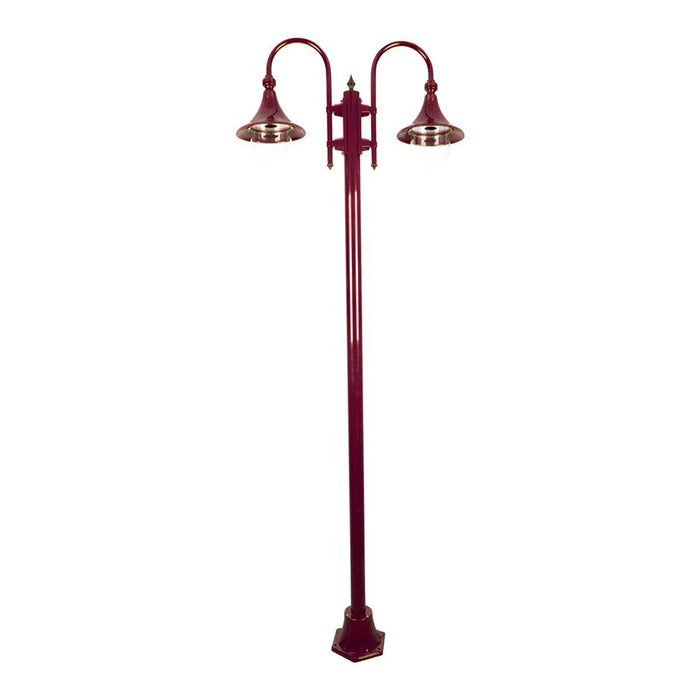 Buy Post Lights Australia Monaco Post 2 Lights H2380mm Burgundy Aluminium - 15868