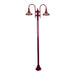 Buy Post Lights Australia Monaco Post 2 Lights H2380mm Burgundy Aluminium - 15868
