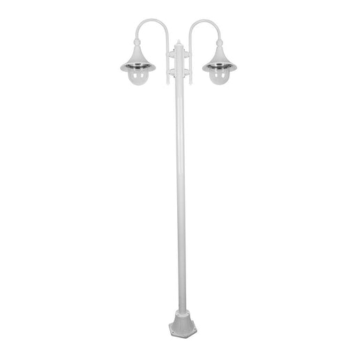 Buy Post Lights Australia Monaco Post 2 Lights H2380mm White Aluminium - 15871
