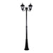 Buy Post Lights Australia Chester Post 2 Lights H2420mm Black Aluminium - 15051