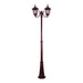 Buy Post Lights Australia Chester Post 2 Lights H2420mm Burgundy Aluminium - 15052