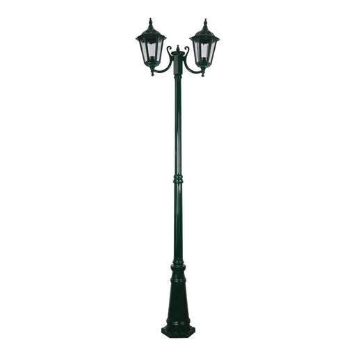 Buy Post Lights Australia Chester Post 2 Lights H2420mm Green Aluminium - 15053