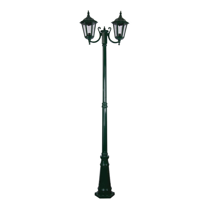 Buy Post Lights Australia Chester Post 2 Lights H2420mm Green Aluminium - 15053
