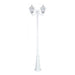 Buy Post Lights Australia Chester Post 2 Lights H2420mm White Aluminium - 15055