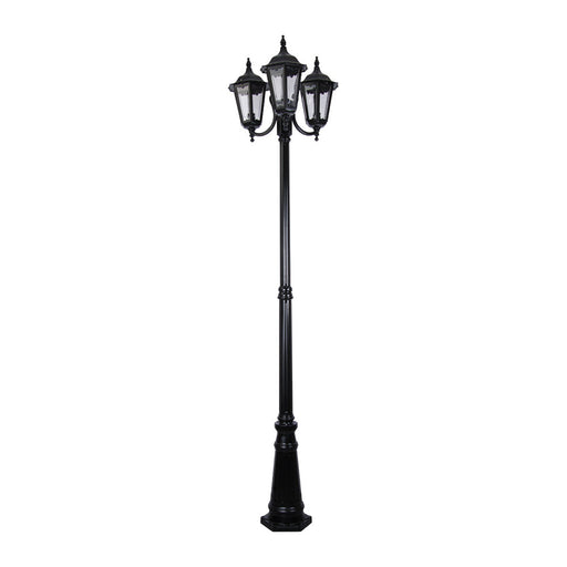 Buy Post Lights Australia Chester Post 3 Lights H2350mm Black Aluminium - 15057