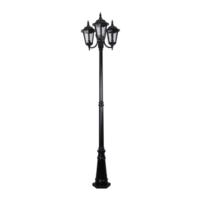 Buy Post Lights Australia Chester Post 3 Lights H2350mm Black Aluminium - 15057