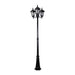 Buy Post Lights Australia Chester Post 3 Lights H2350mm Black Aluminium - 15057