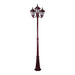 Buy Post Lights Australia Chester Post 3 Lights H2350mm Burgundy Aluminium - 15058