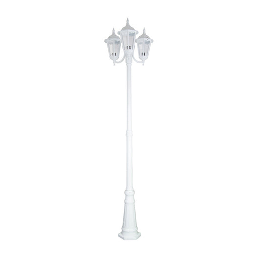 Buy Post Lights Australia Chester Post 3 Lights H2350mm White Aluminium - 15061