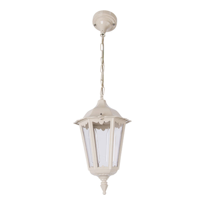 Buy Outdoor Pendant Lights Australia Chester Outdoor Pendant Light Beige Aluminium - 14966