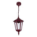 Buy Outdoor Pendant Lights Australia Chester Outdoor Pendant Light Burgundy Aluminium - 14968