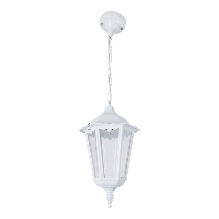 Buy Outdoor Pendant Lights Australia Chester Outdoor Pendant Light White Aluminium - 14971