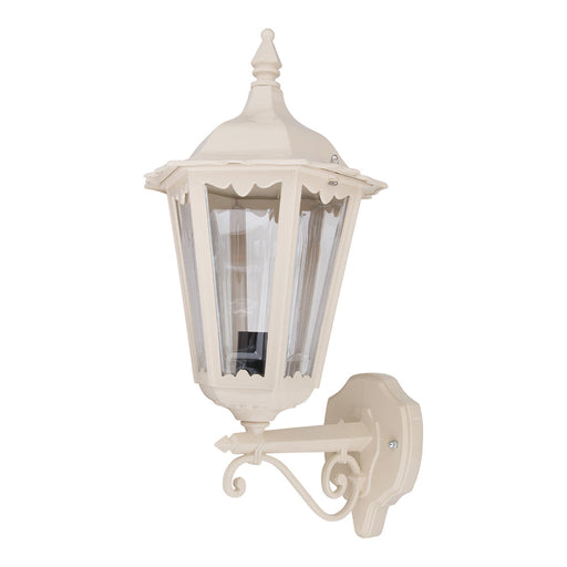 Buy Outdoor Wall Lanterns Australia Chester Outdoor Wall Lantern Up Bracket Beige Aluminium - 14972