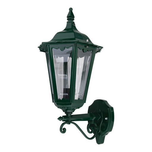 Buy Outdoor Wall Lanterns Australia Chester Outdoor Wall Lantern Up Bracket Green Aluminium - 14975