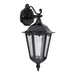 Buy Outdoor Wall Lanterns Australia Chester Outdoor Wall Lantern Down Bracket Black Aluminium - 14979