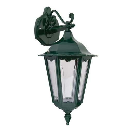 Buy Outdoor Wall Lanterns Australia Chester Outdoor Wall Lantern Down Bracket Green Aluminium - 14981