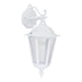 Buy Outdoor Wall Lanterns Australia Chester Outdoor Wall Lantern Down Bracket White Aluminium - 14983