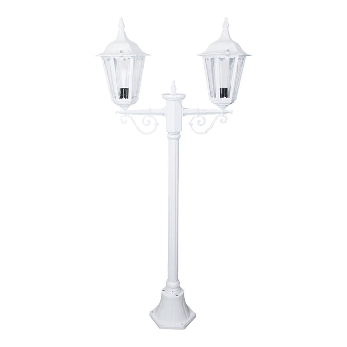 Buy Post Lights Australia Chester Post 2 Lights H1430mm White Aluminium - 15001