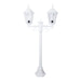 Buy Post Lights Australia Chester Post 2 Lights H1430mm White Aluminium - 15001