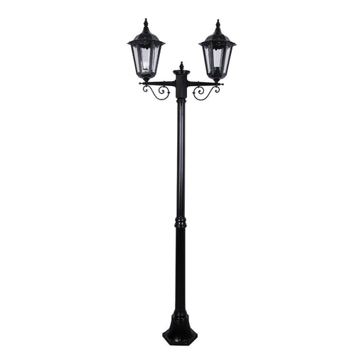 Buy Post Lights Australia Chester Post 2 Lights H2110mm Black Aluminium - 15009