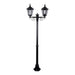 Buy Post Lights Australia Chester Post 2 Lights H2110mm Black Aluminium - 15009