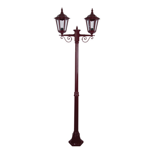 Buy Post Lights Australia Chester Post 2 Lights H2110mm Burgundy Aluminium - 15010