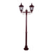 Buy Post Lights Australia Chester Post 2 Lights H2110mm Burgundy Aluminium - 15010