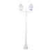 Buy Post Lights Australia Chester Post 2 Lights H2110mm White Aluminium - 15013