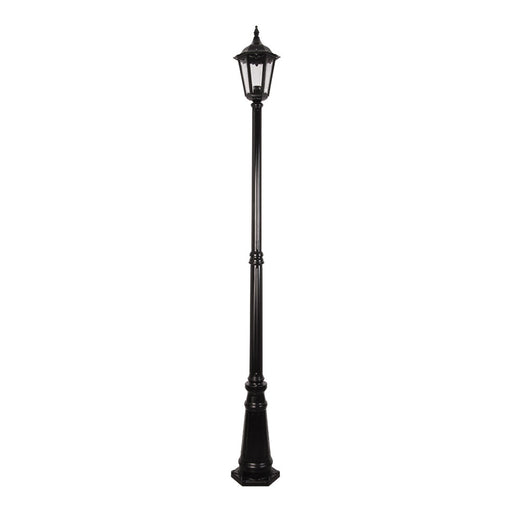 Buy Post Lights Australia Chester Post 2 Lights H2420mm Black Aluminium - 15021
