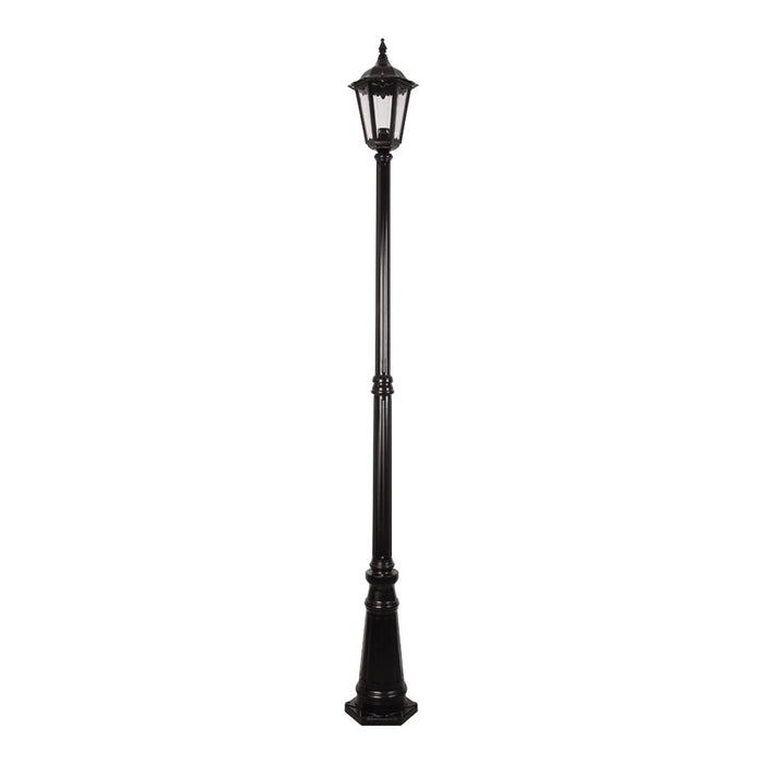 Buy Post Lights Australia Chester Post 2 Lights H2420mm Black Aluminium - 15021