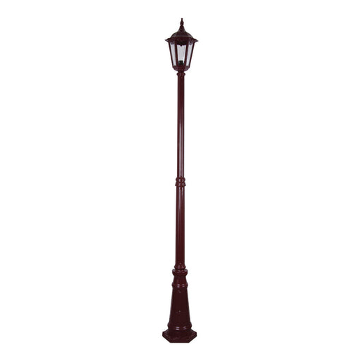 Buy Post Lights Australia Chester Post 2 Lights H2420mm Burgundy Aluminium - 15022