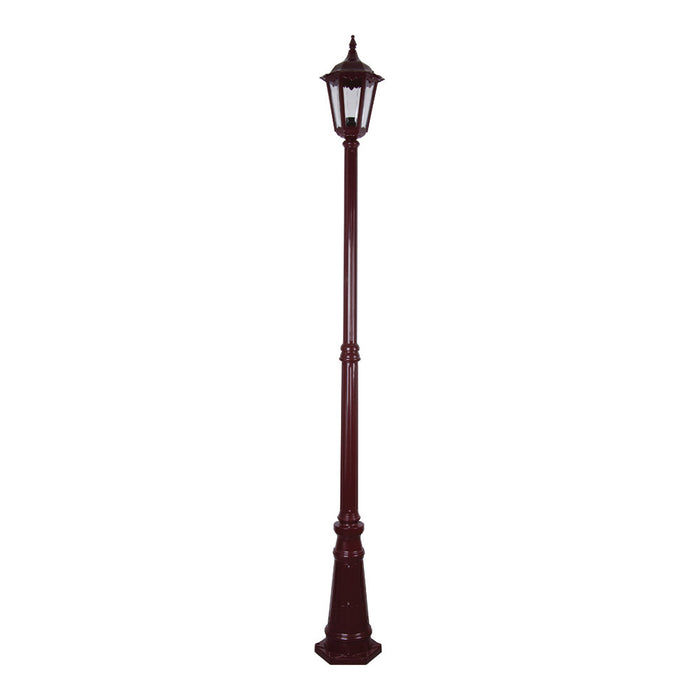 Buy Post Lights Australia Chester Post 2 Lights H2420mm Burgundy Aluminium - 15022