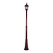 Buy Post Lights Australia Chester Post 2 Lights H2420mm Burgundy Aluminium - 15022