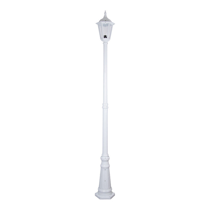 Buy Post Lights Australia Chester Post 2 Lights H2420mm White Aluminium - 15025