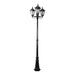 Buy Post Lights Australia Chester Post 3 Lights H2420mm Black Aluminium - 15027